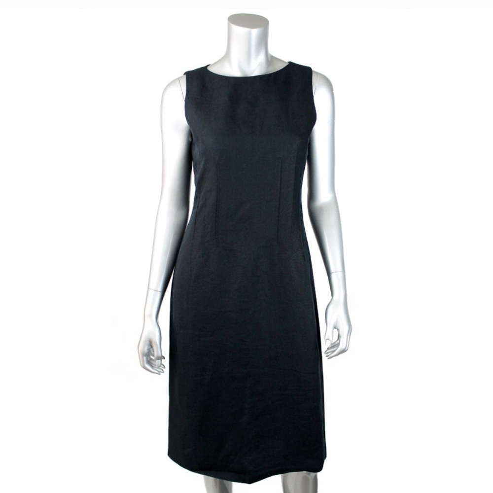 Emporio Armani Linen Sleeveless Shift Dress